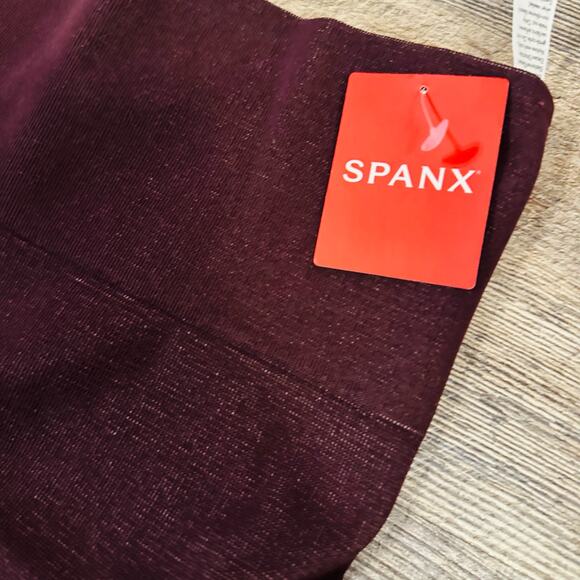 Spanx Women's Burgundy Solid Stretch Jeggings Pants Size Small NWT - Picture 5 of 5